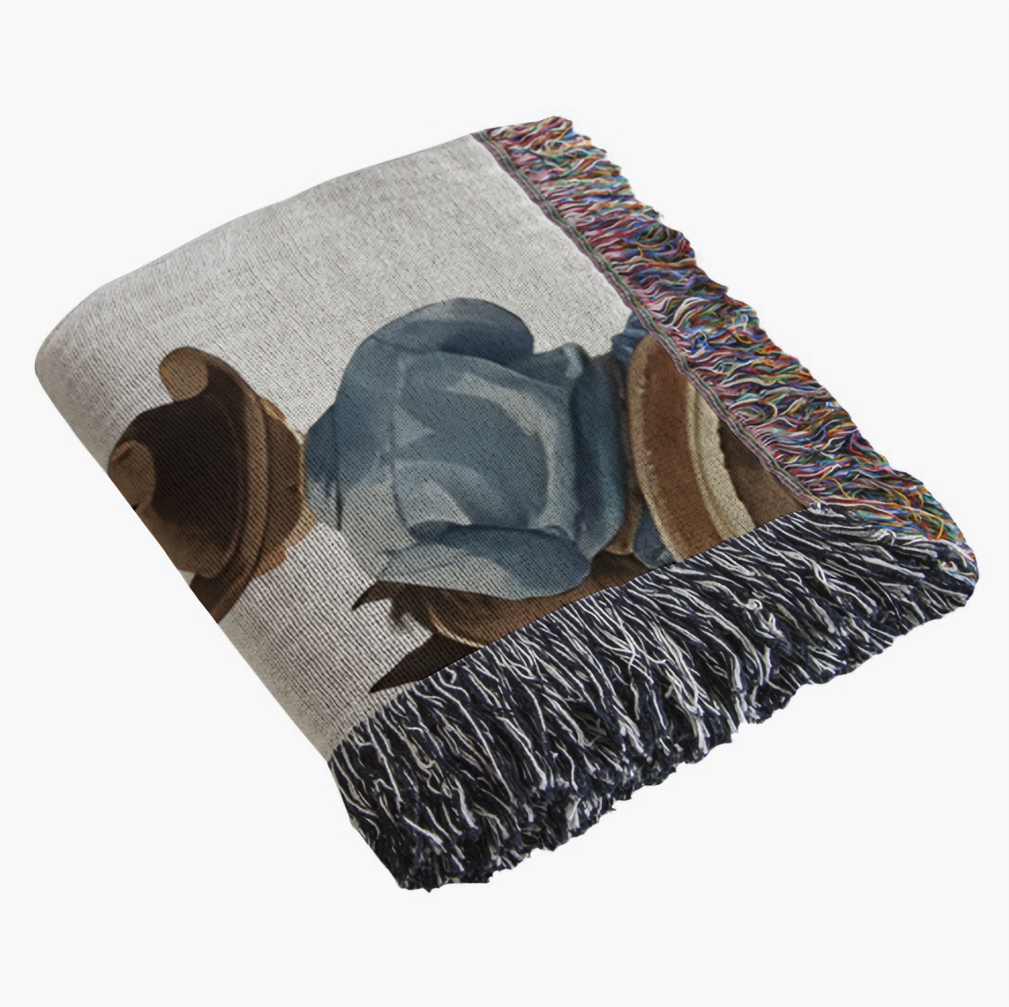 Personalized Cowboy/Cowgirl Woven Blanket – Custom Name Western Horse Nursery Throw, Ranch Kids Gift