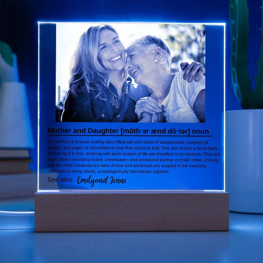 Custom Led Night Light Gift for Daughter, Gift For Mom, Personalized Gift for Daughter From Mom, Gift For Daughter