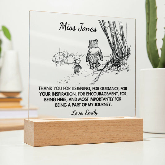 Personalized Gift For Teachers, Gift For Mentors, Gift For Coaches