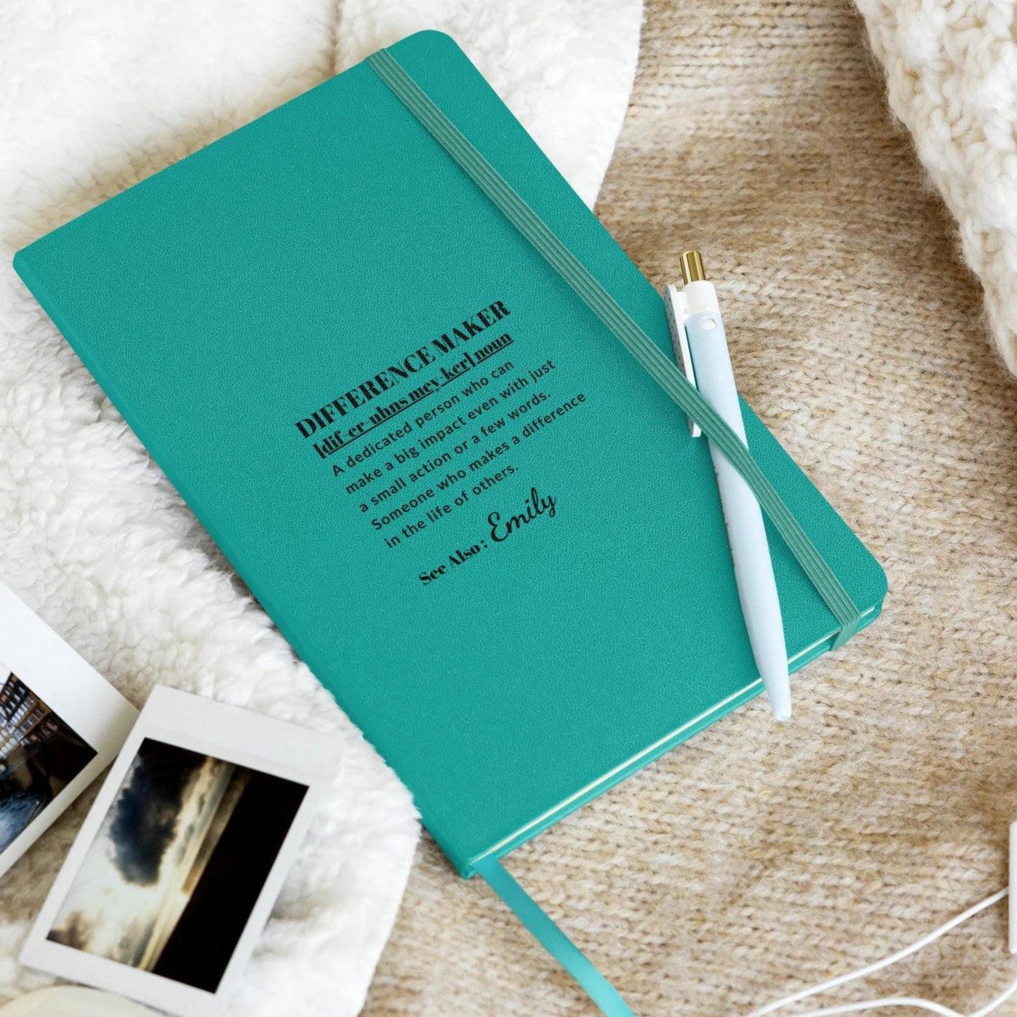 Custom Difference Maker Journal, Difference Maker Definition Gift, Gift For Therapist, Gift For Mentor, Gift for Teacher, Appreciation Gift