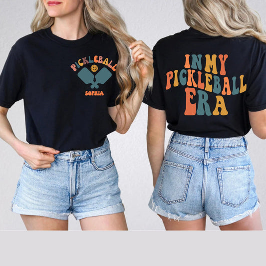 Personalized Pickleball T-Shirt - Custom In My Pickleball Era, Perfect Gift for Pickleball Lovers