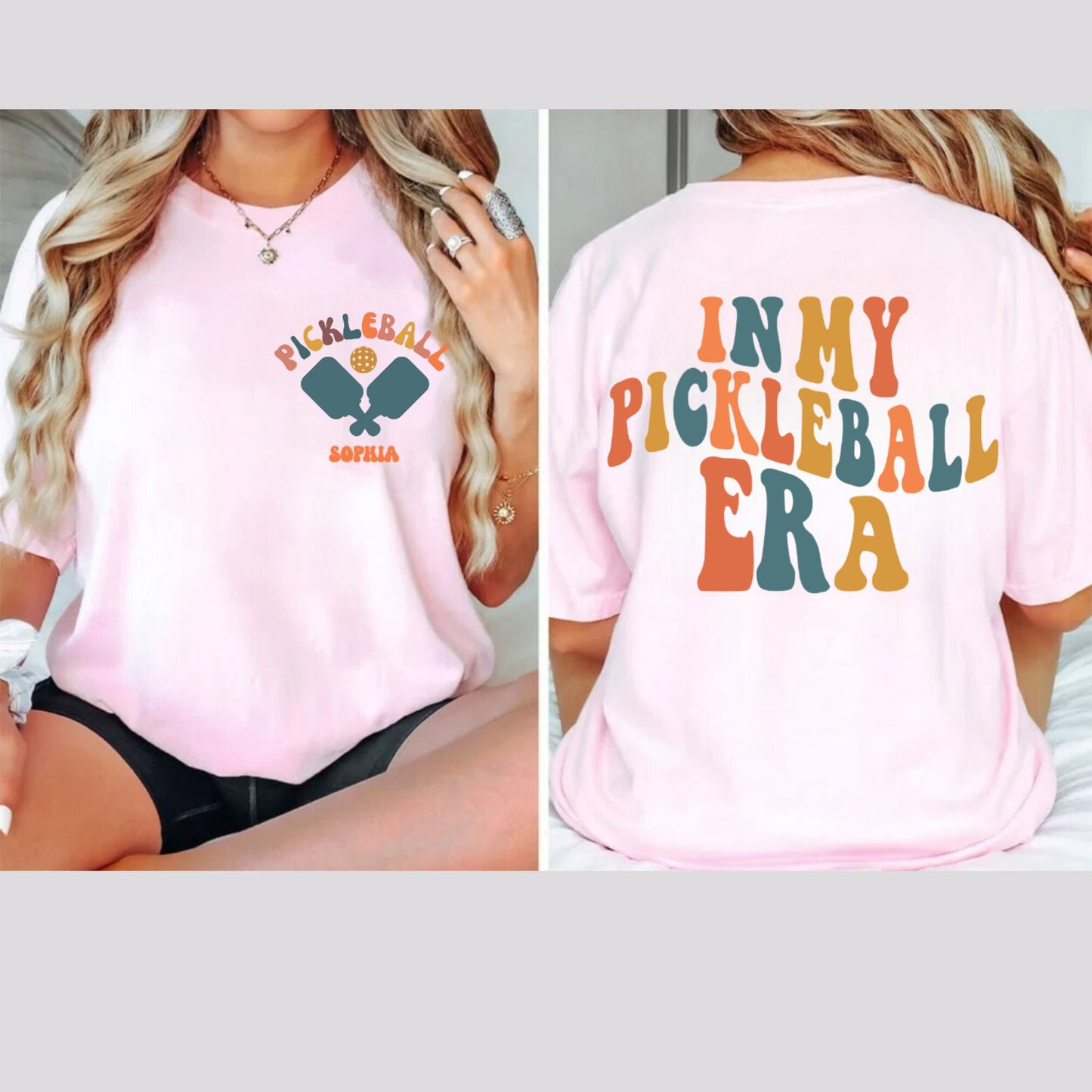 Personalized Pickleball T-Shirt - Custom In My Pickleball Era, Perfect Gift for Pickleball Lovers
