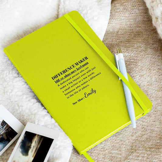 Custom Difference Maker Journal, Difference Maker Definition Gift, Gift For Therapist, Gift For Mentor, Gift for Teacher, Appreciation Gift