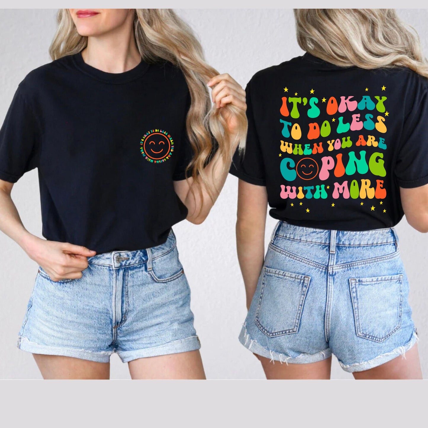 It's Okay to Do Less Shirt, Mental Health Tee, Gift for best friend, Women Gift, Self Care Gift, Therapy Shirt,