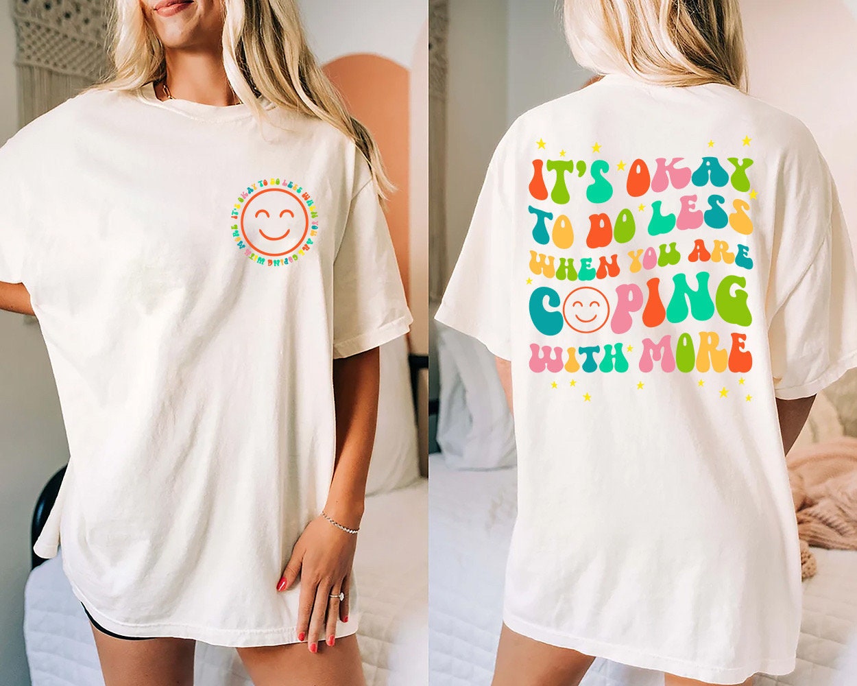 It's Okay to Do Less Shirt, Mental Health Tee, Gift for best friend, Women Gift, Self Care Gift, Therapy Shirt,