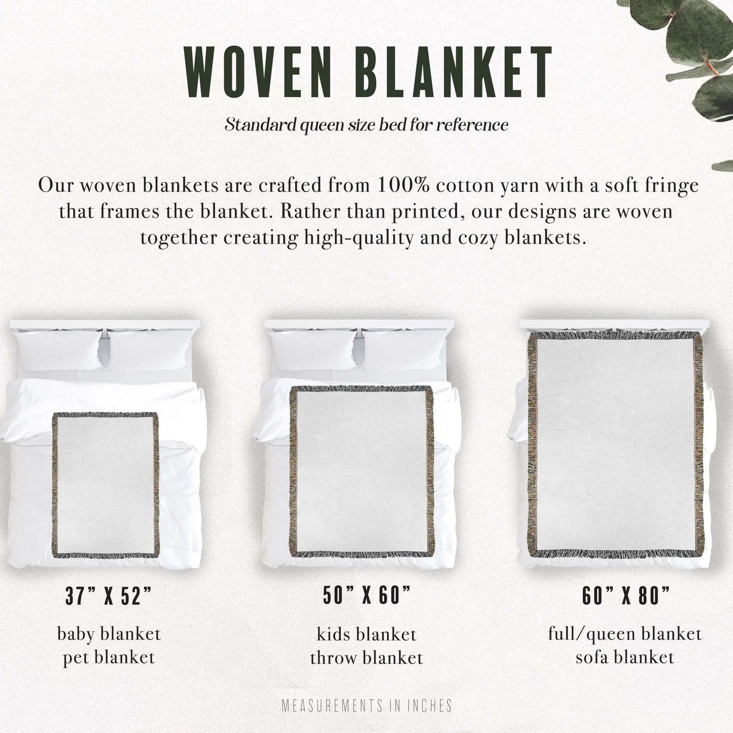 Personalized Wildflower Milestone Woven Blanket