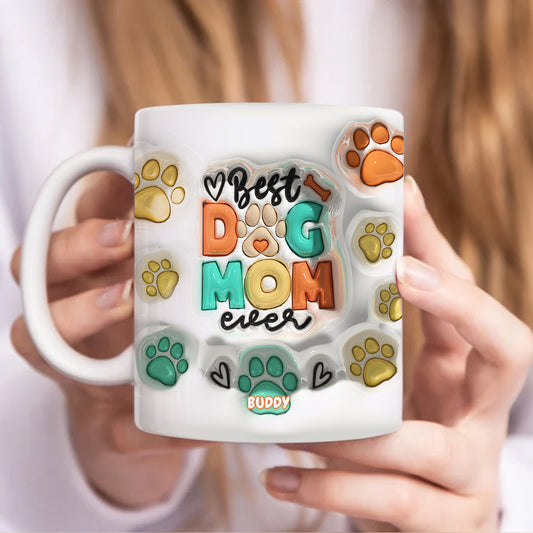 Furry Friend Ever - Dog & Cat Personalized Custom 3D Inflated Effect Printed Mug, Gift for Pet Lover