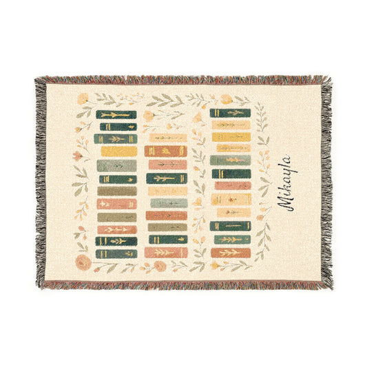 Book lover woven Blanket