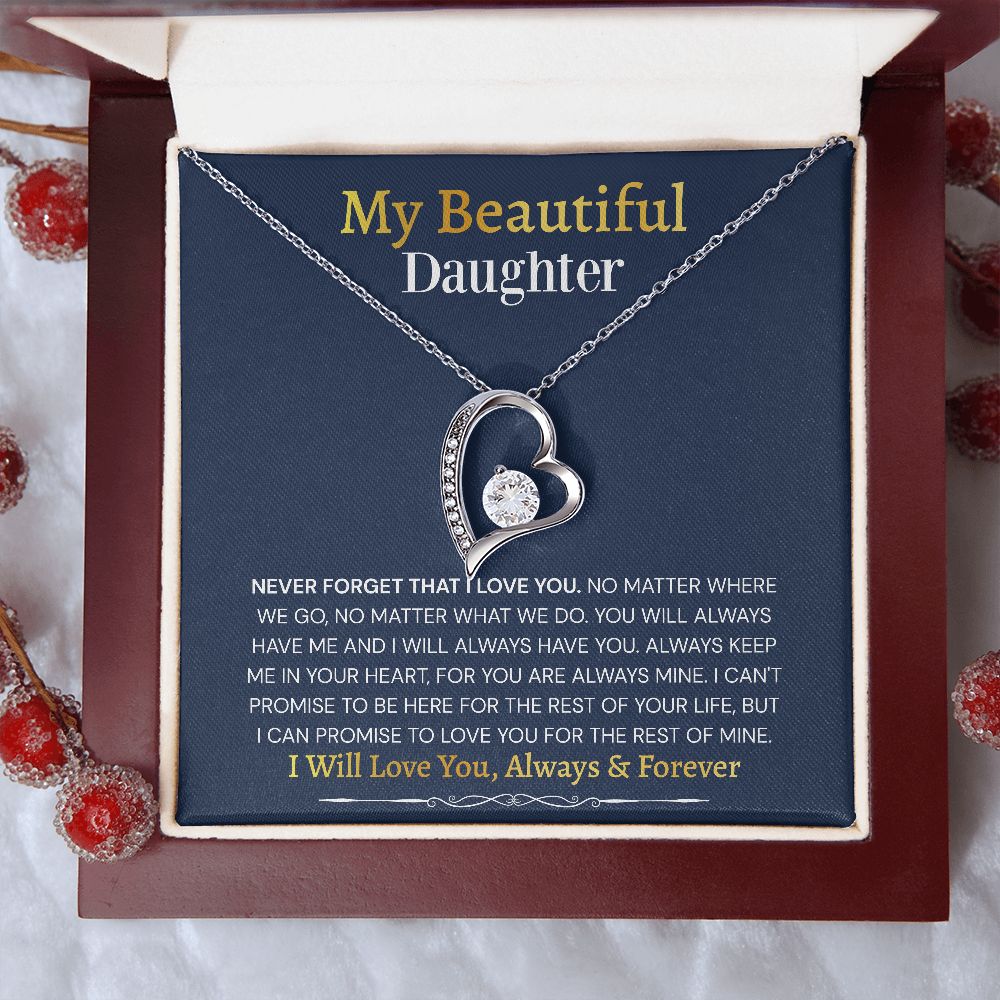 Forever Love Necklace Gift to Daughter