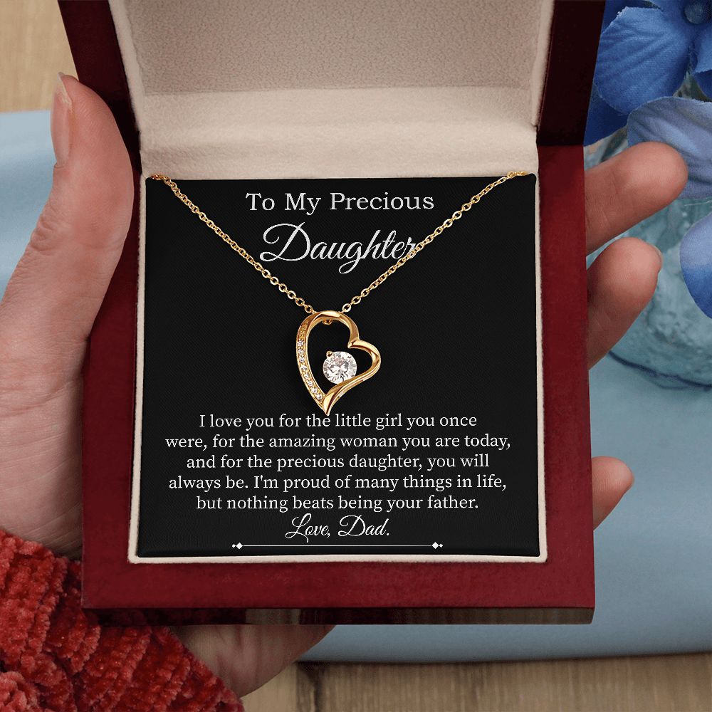 Forever Love Necklace For Precious Daughter