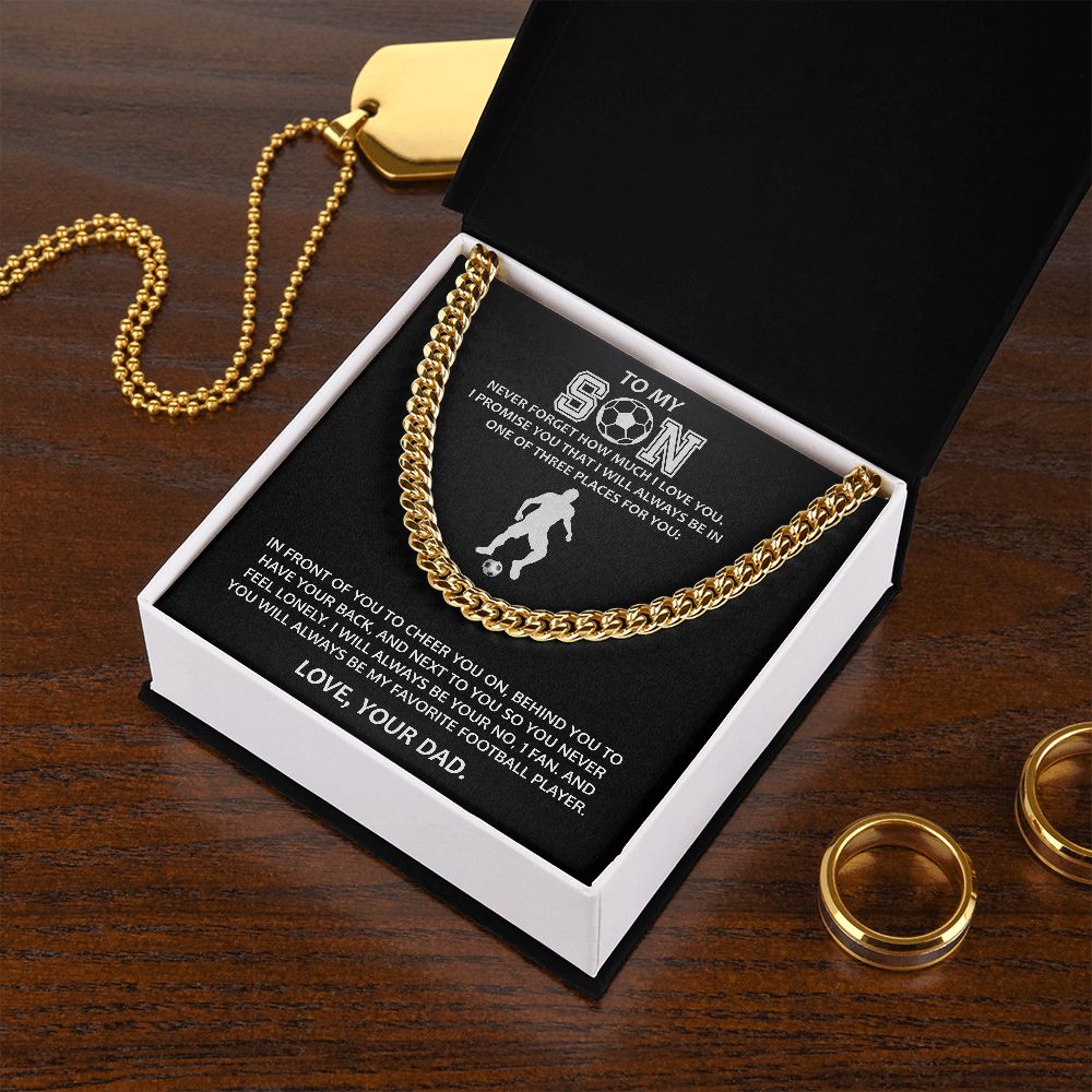 Cuban link chain (stainless Steel) for Son