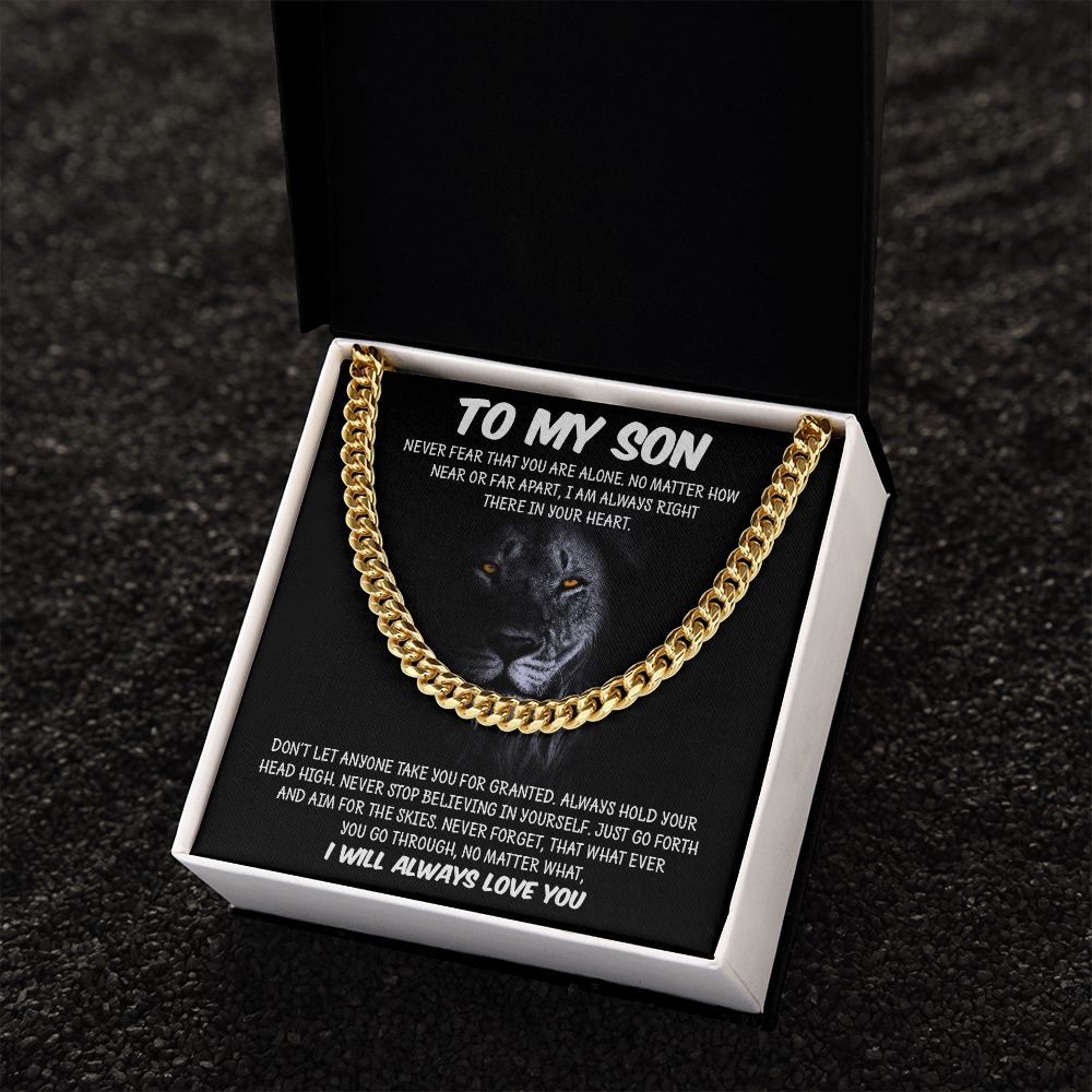 My Son | Never Fear - Cuban Link Chain