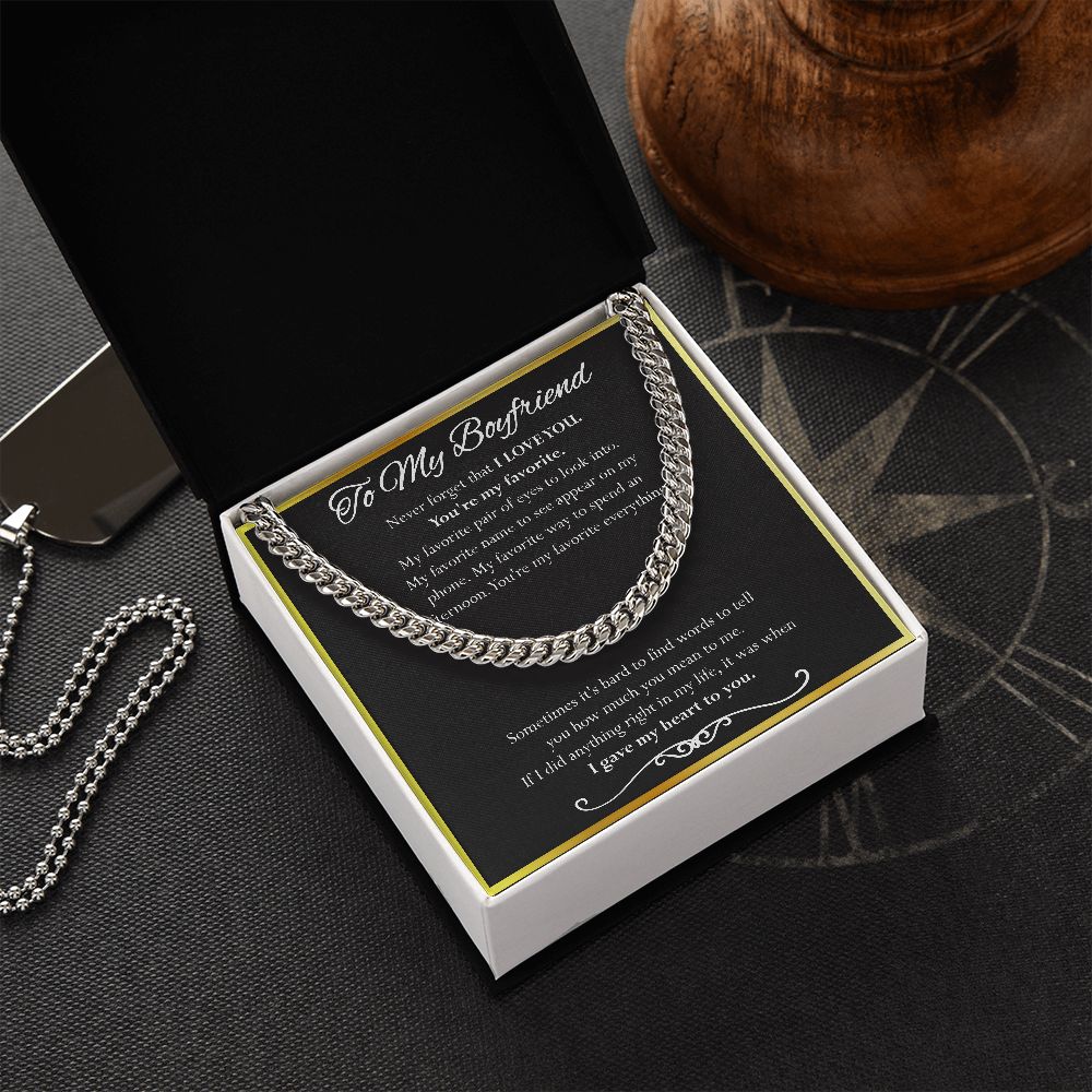 Cuban Link Chain Gift For Boyfriend.