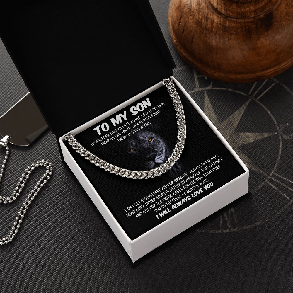 My Son | Never Fear - Cuban Link Chain