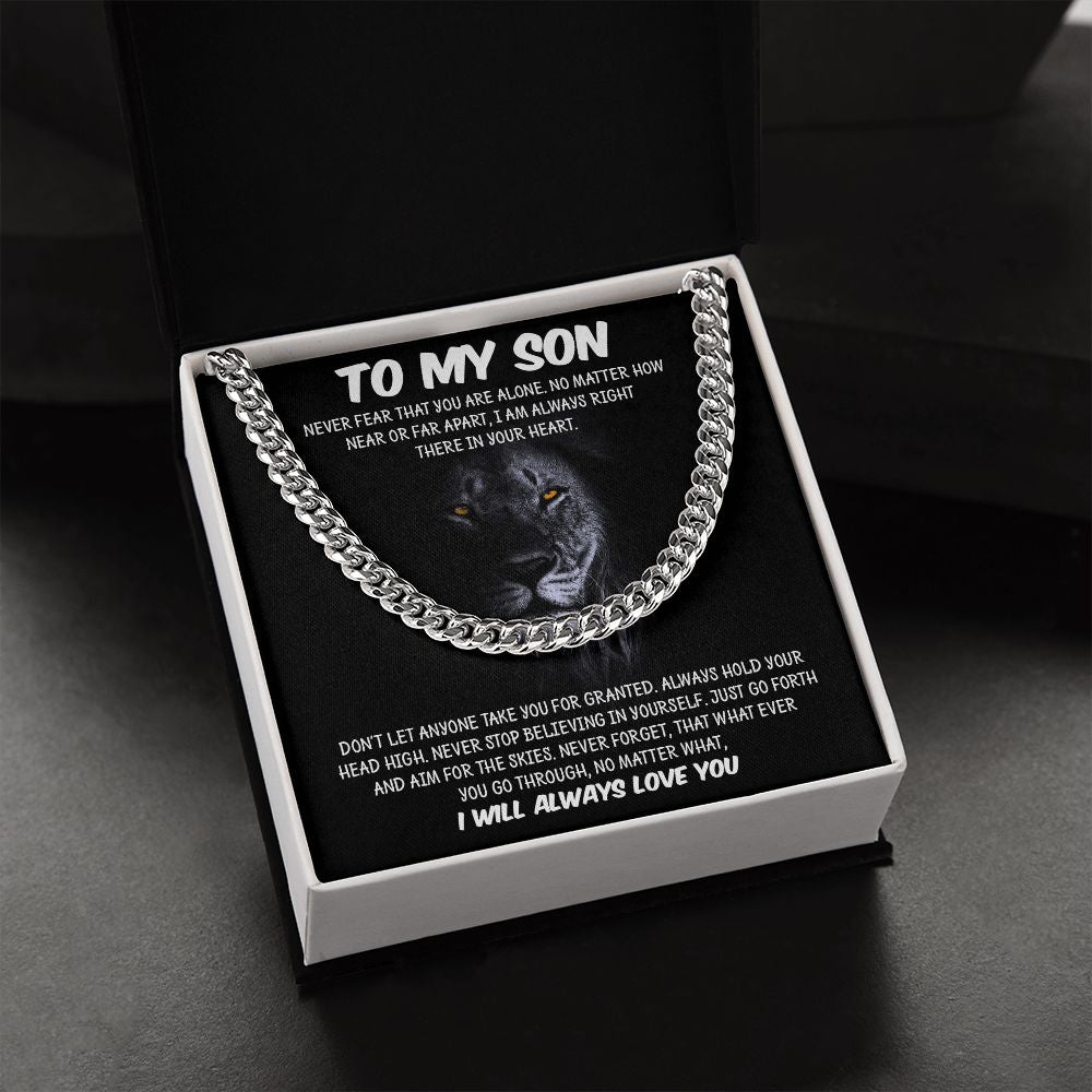 My Son | Never Fear - Cuban Link Chain