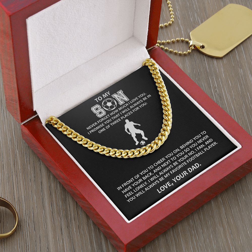Cuban link chain (stainless Steel) for Son