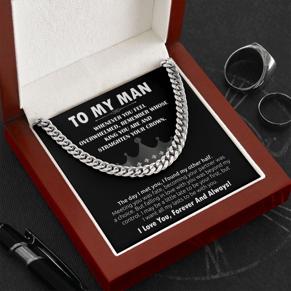 To My Man Cuban Link Chain (King)