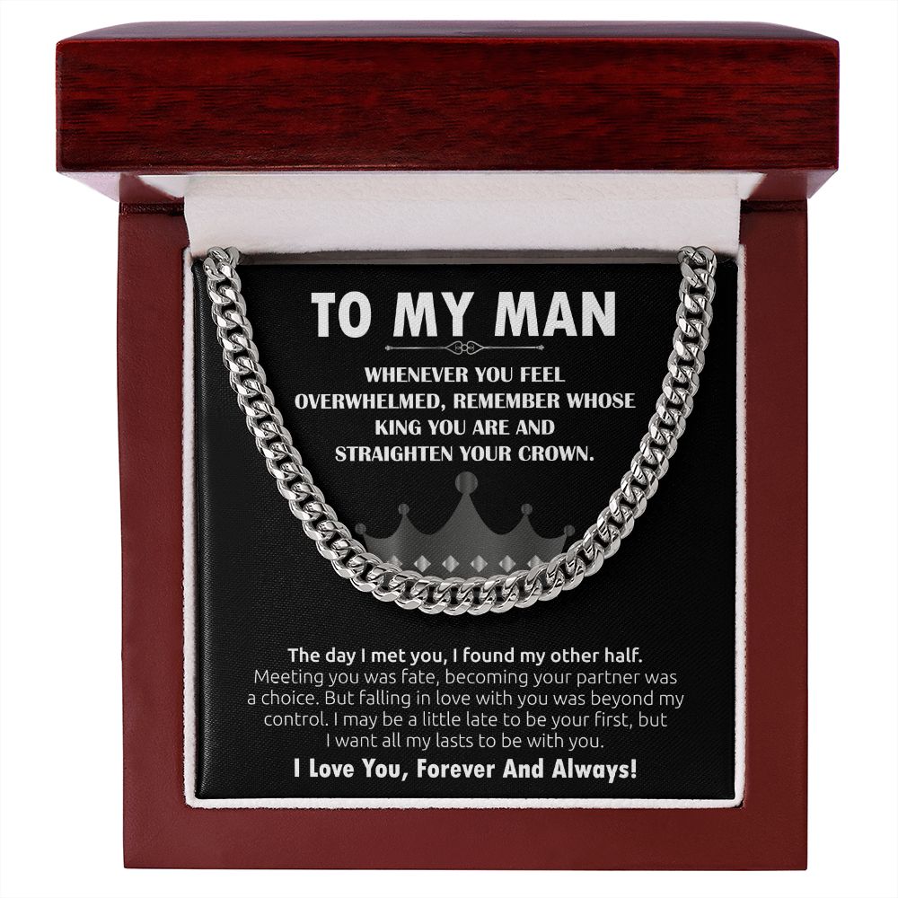 To My Man Cuban Link Chain (King)