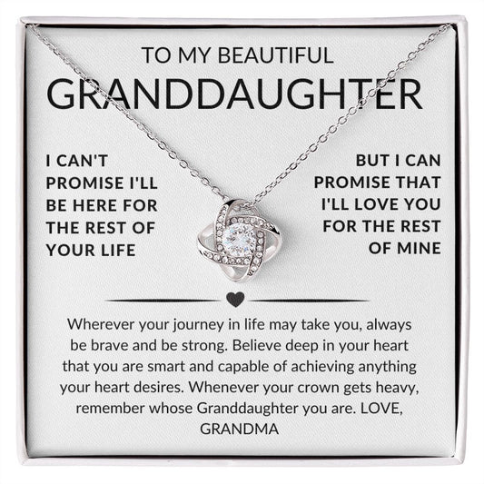 Love Knot Necklace Granddaughter Gift