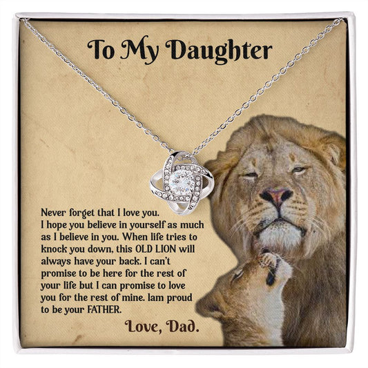 Love Knot Necklace Gift for Daughter