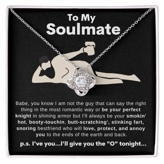 TO MY SOULMATE LOVE KNOT NECKLACE