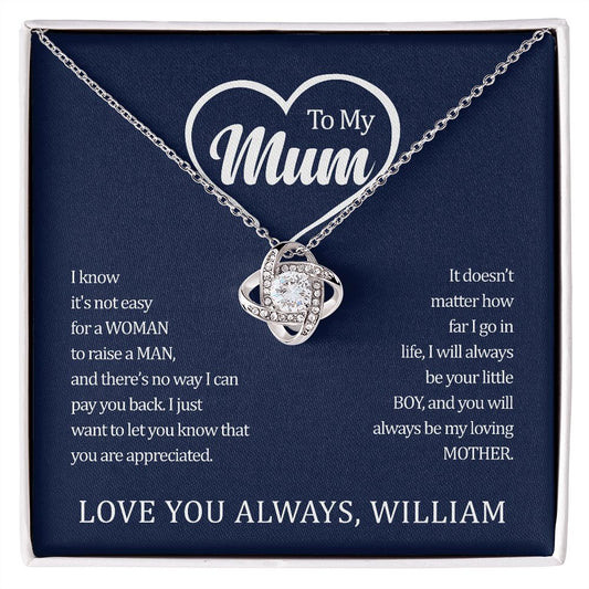 To My Mum Personalised Necklace