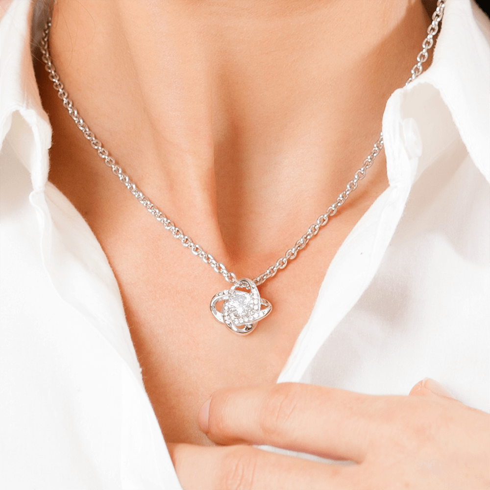 You mean so much to me (Wife) Love Knot Necklace