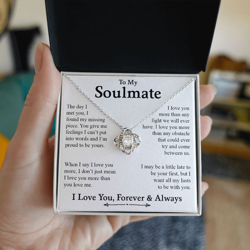 My Soulmate | My Missing Piece - Love Knot Necklace