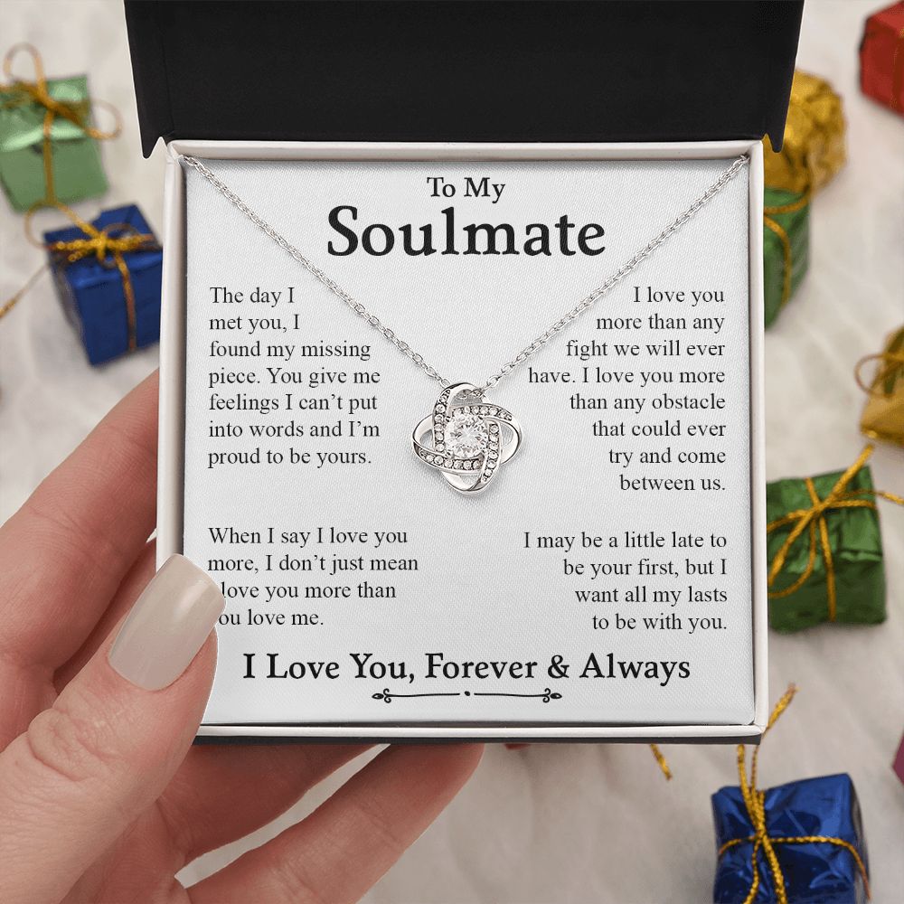 My Soulmate | My Missing Piece - Love Knot Necklace