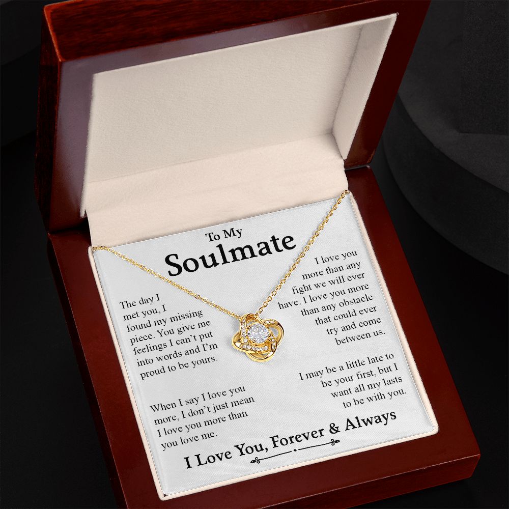 My Soulmate | My Missing Piece - Love Knot Necklace