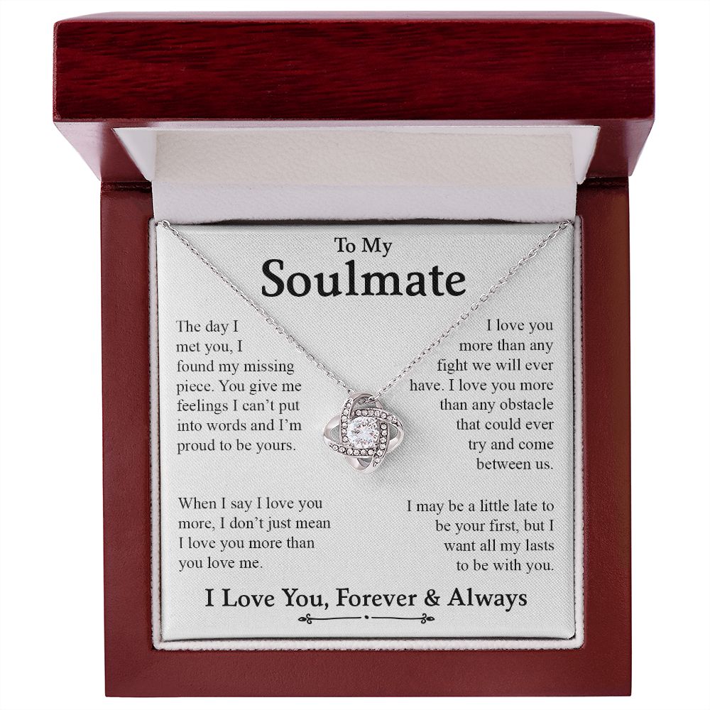 My Soulmate | My Missing Piece - Love Knot Necklace