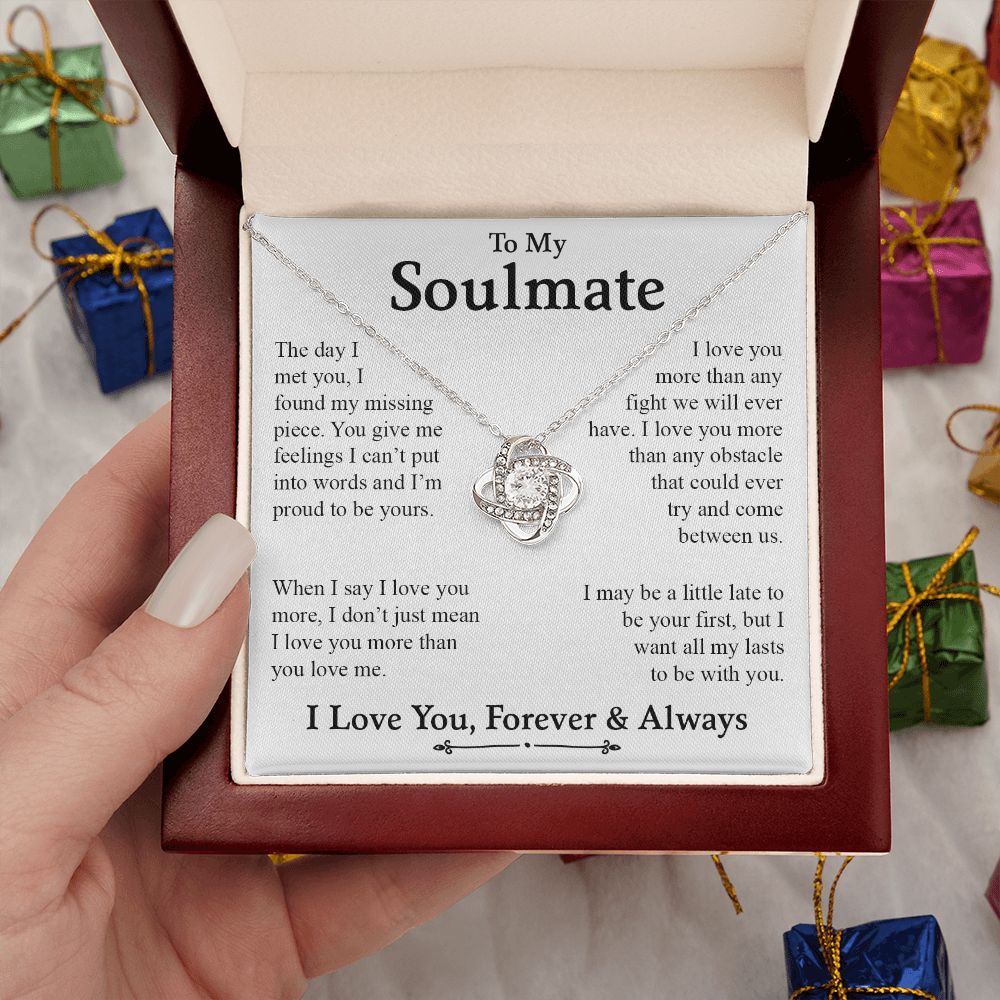 My Soulmate | My Missing Piece - Love Knot Necklace