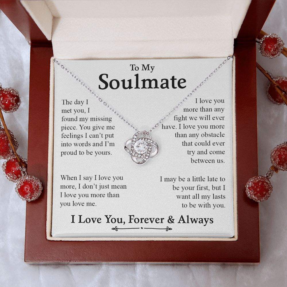 My Soulmate | My Missing Piece - Love Knot Necklace