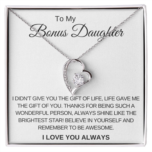 Forever Love Necklace for Bonus Daughter