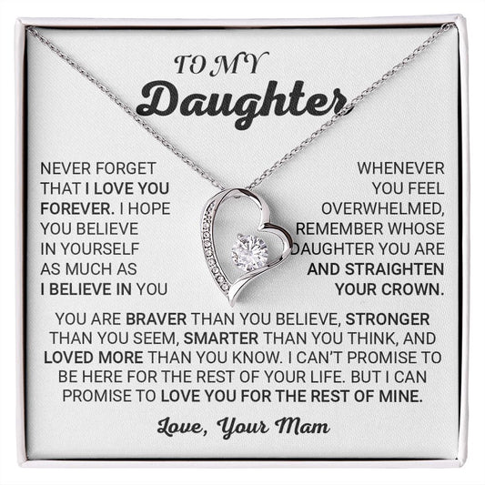 TO MY DAUGHTER (FOREVER KNOT NECKLACE)