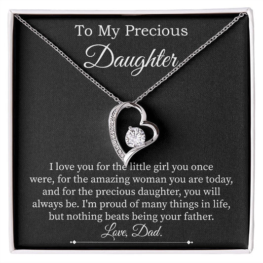 Forever Love Necklace For Precious Daughter