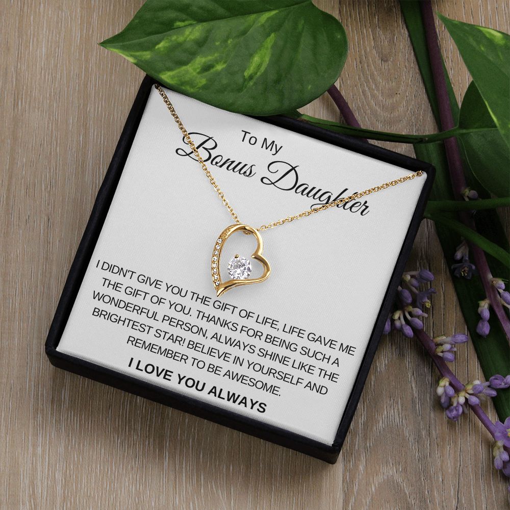 Forever Love Necklace for Bonus Daughter