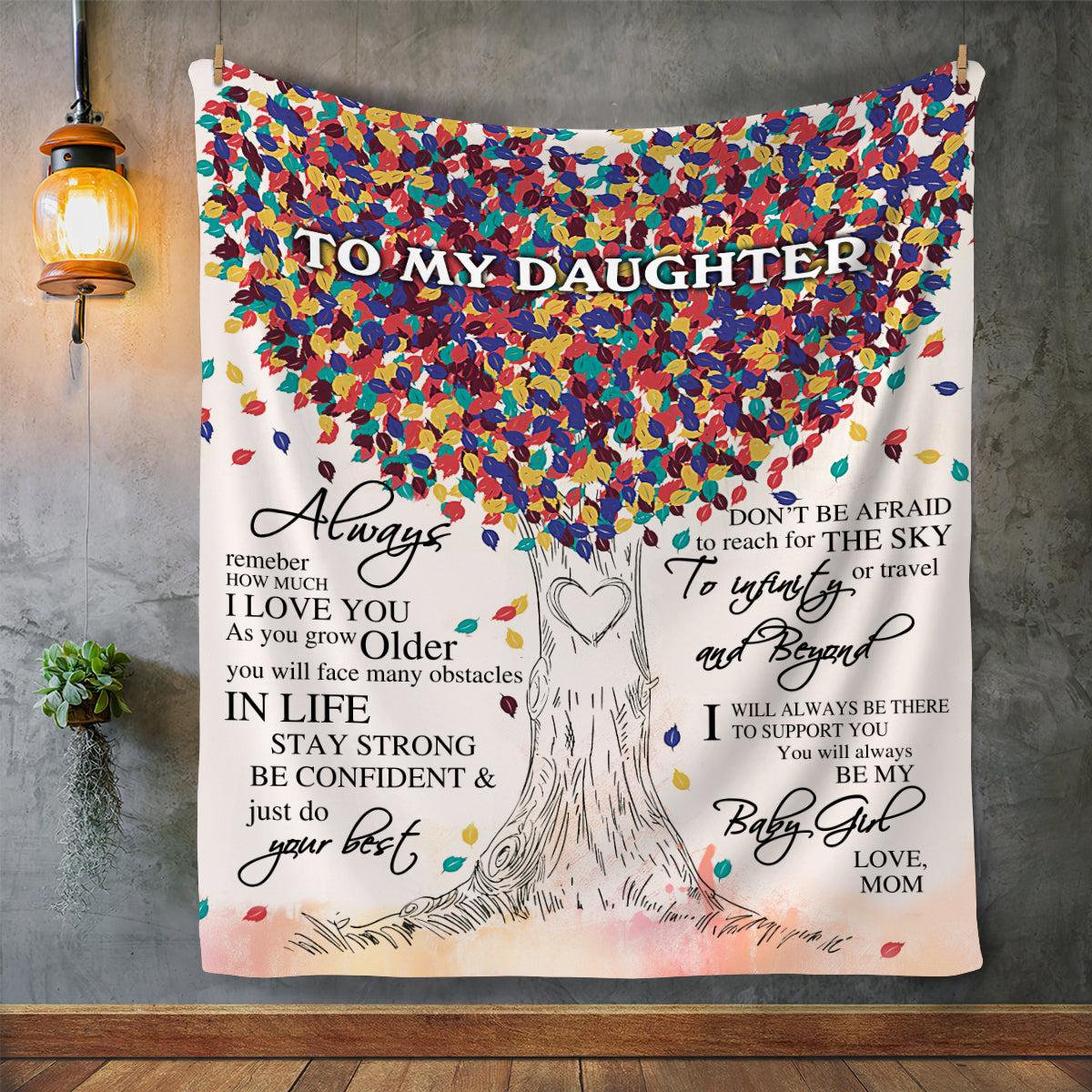 I love you Mom to Daughter Blanket