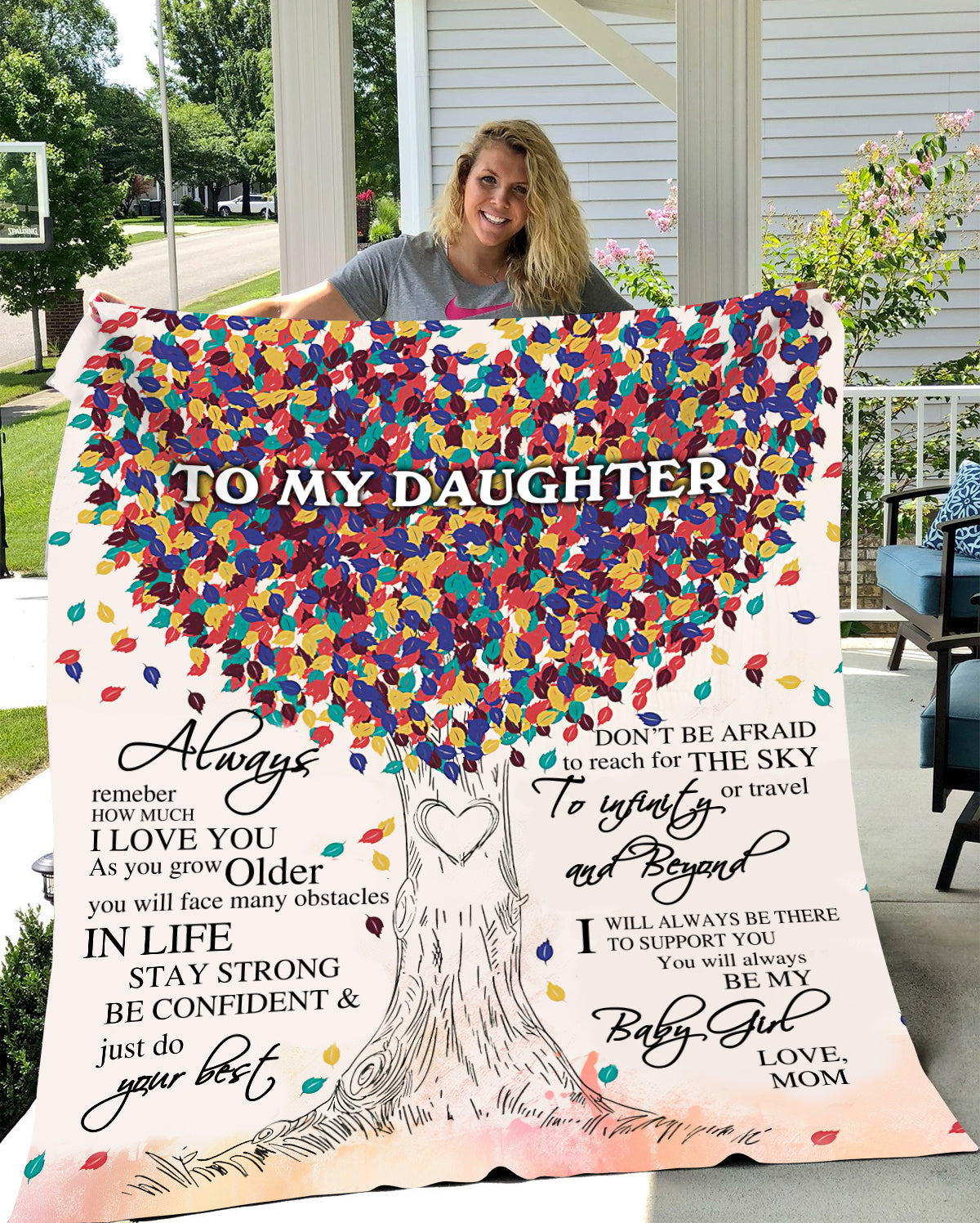I love you Mom to Daughter Blanket