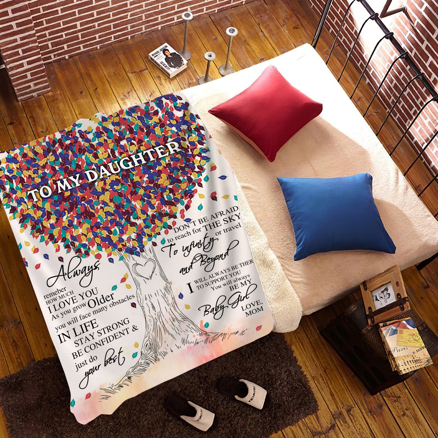 I love you Mom to Daughter Blanket